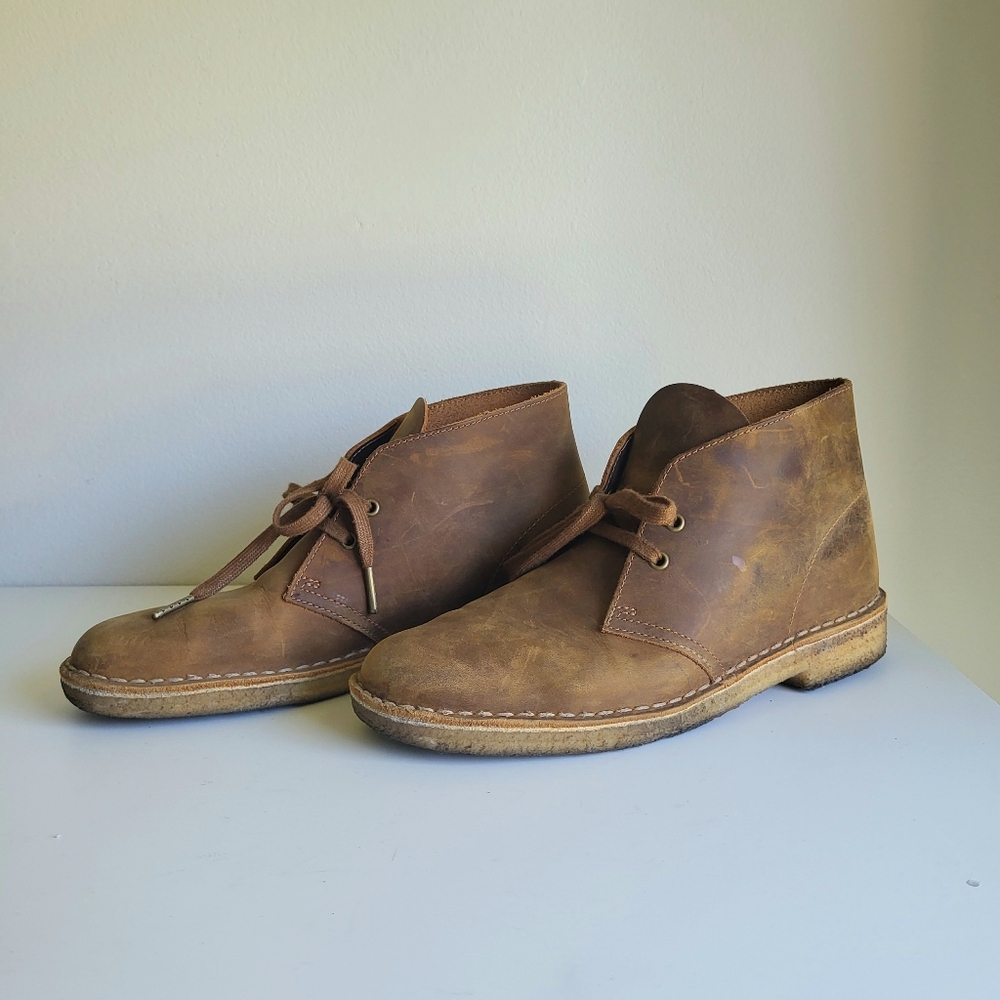 Clarks Classics Desert Boots - Beeswax Leather - Size Mens 7